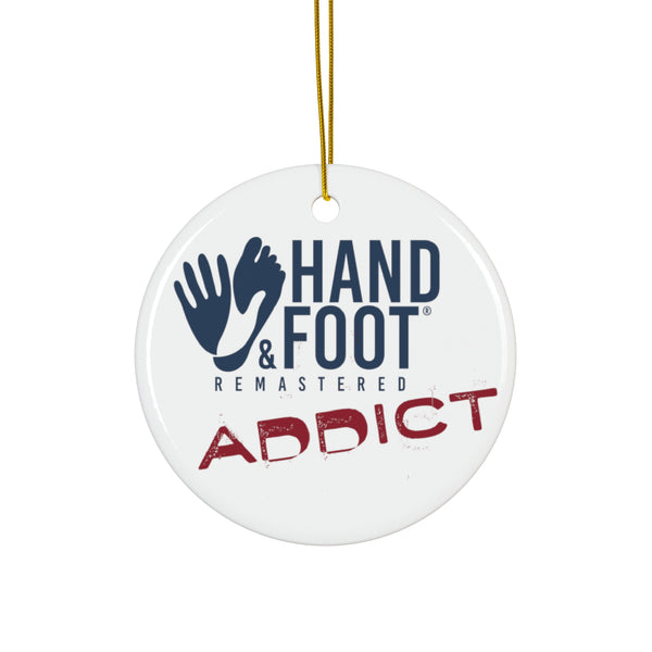 Hand & Foot Addict Ceramic Ornament, 3 Shapes