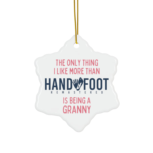 Being a Granny Ceramic Ornament, 3 Shapes